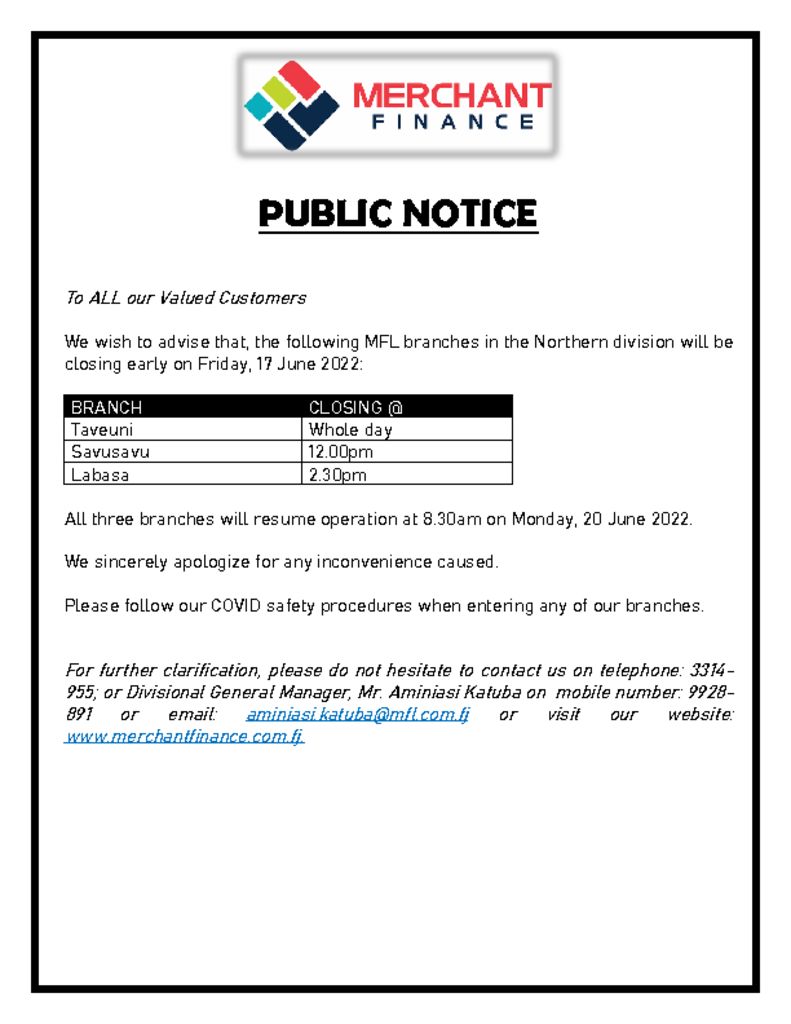 thumbnail of Public Notice 13 June 2022